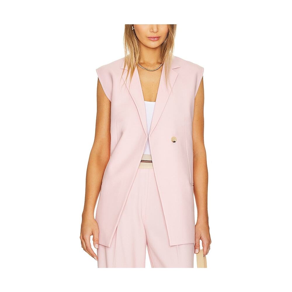 Helmut Lang Pale Pink Sleeveless Blazer